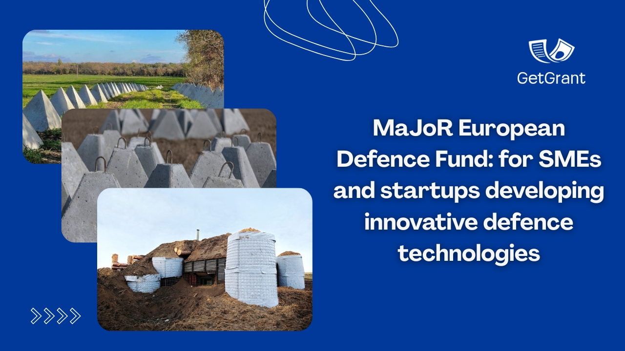 MaJoR Open Call 1: European Defence Fund innovation programme for SMEs and startups
