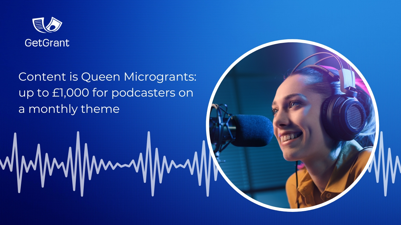 Content is Queen Microgrants: up to £1,000 for podcasters on a monthly theme