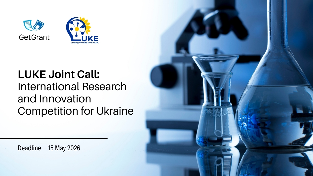 LUKE Joint Call: International Research & Innovation Competition with Ukraine as Central Partner
